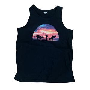 Old Navy Boys Surfer Tank Top - Size Large (10-12) - Cotton Blend